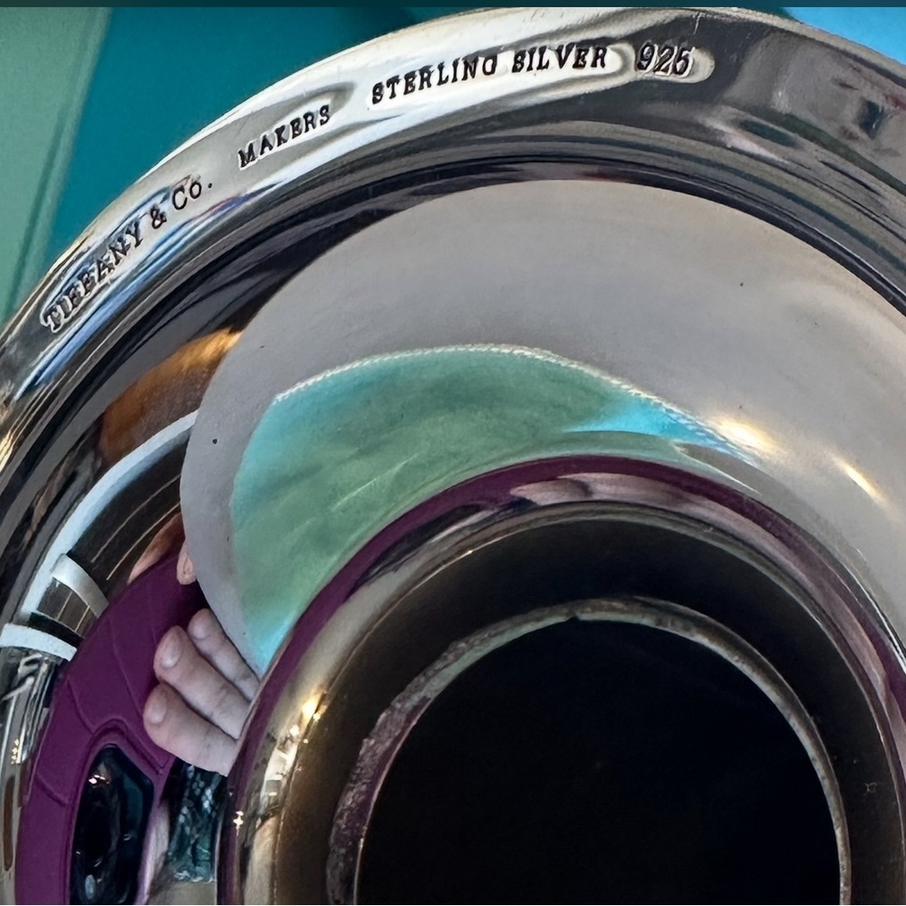 TIFFANY & CO ULTRA RARE Y2K RELEASE STERLING SILVER CELEBRATION HORN MINT CONDIT - Picture 10 of 13